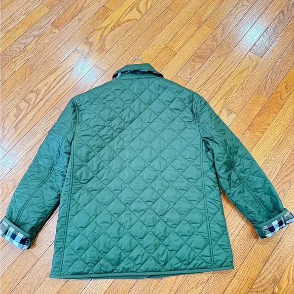 Burberry Quilted Women's Jacket Dark Olive NEW